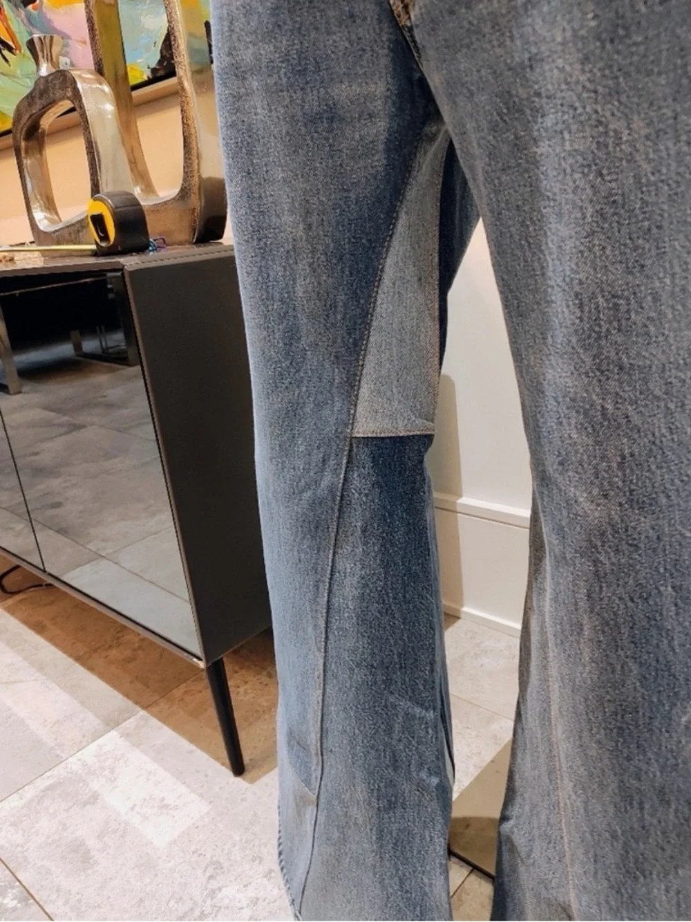 Re/Done Levi Mega Wide Bell Bottoms Sz 28 - Picture 4 of 4